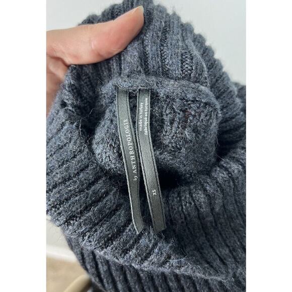 By Anthropologie Mixed Media Turtleneck Cable Sweater Size XS Cotton Women’s - Picture 5 of 7